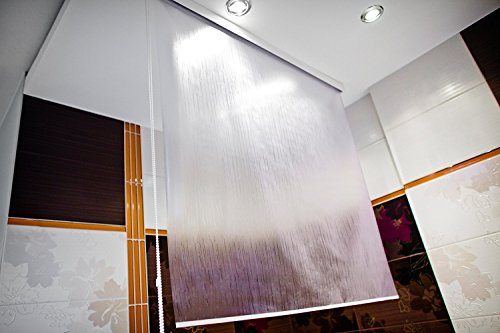KS Handel 24 HALB-Kassetten DUSCHROLLO PEVA 140x240 cm DUSCHVORHANG NEU! Modell Milky Drops! 140 BREIT 240 HOCH! Shower Rollo Curtain! von Tropik Home