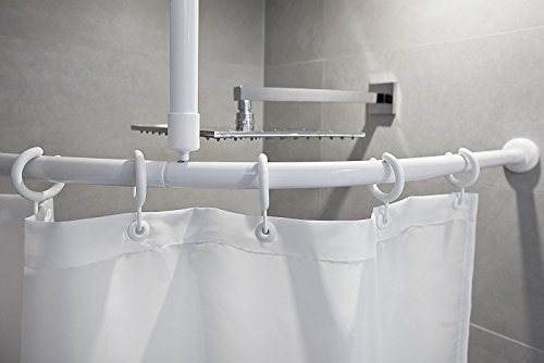 KS Handel 24 ALU BOGENSTANGE BARRIEREFREI Weiss UND Silber GLÄNZEND (90x90, Weiss) von KS Handel 24