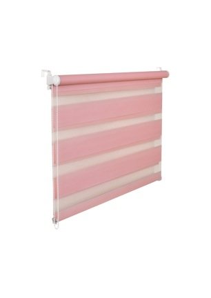 KS Handel 24 DOPPELROLLO DUOROLLO 75 cm BREIT 200 cm LANG ROSA INKL. SEILZUG FENSTERROLLO KLEMMROLLO Jalousie von KS Handel 24