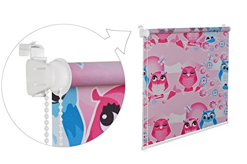 KS Handel 24 KINDERFENSTERROLLO Eule PINK 75 cm BREIT 150 cm LANG ROSA Weiss BLAU SICHTSCHUTZROLLO INKL. SEILZUG FENSTERROLLO 75x150 cm KINDERROLLO KINDERZIMMER KS Handel 24 KINDERFENSTERROLLO Eule PINK 75 cm BREIT 150 cm LANG ROSA Weiss BLAU SICHTSCHUTZROLLO INKL. SEILZUG FENSTERROLLO 75x150 cm KINDERROLLO KINDERZIMMER von KS Handel 24