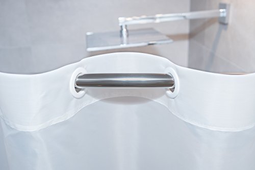 KS Handel 24 Textil DUSCHVORHANG Weiss 180x200 cm GROSSEN ÖSEN HOOKLESS GARDINE FENSTERVORHANG Shower Curtain White KS Handel 24 Textil DUSCHVORHANG Weiss 180x200 cm GROSSEN ÖSEN HOOKLESS GARDINE FENSTERVORHANG Shower Curtain White von KS Handel 24