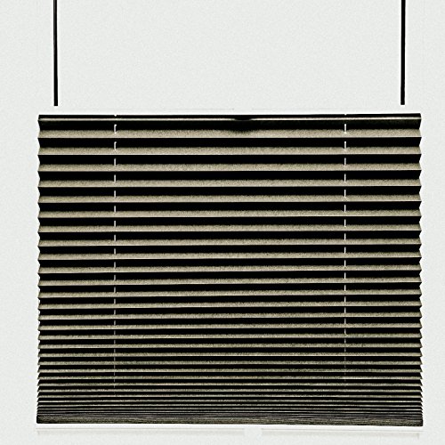 KS Handel 24 Thermo Black Out PLISSEE 55 x 200 cm FALTROLLO Taupe Graubraun 100% VERDUNKELND - 80 GRÖßEN im Shop - MEGA Auswahl von KS Handel 24