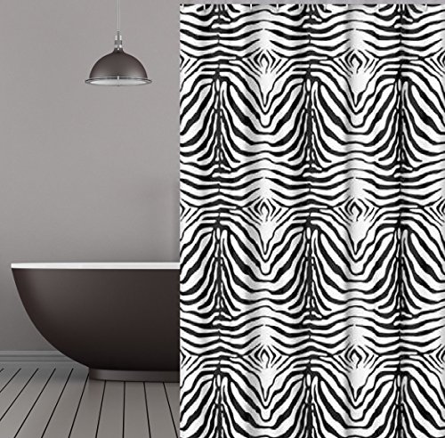 KS Handel 24 Top Designs Textil Duschvorhang 120x200 cm (Zebra) von KS Handel 24