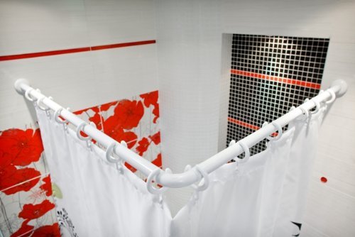 QUALITATIV HOCHWERTIGE ALU WINKELSTANGE DUSCHVORHANGSTANGE UNIVERSALSTANGE WEISS 3 er! CORNER SHOWER ROD WHITE! QUALITATIV HOCHWERTIGE ALU WINKELSTANGE DUSCHVORHANGSTANGE UNIVERSALSTANGE WEISS 3 er! CORNER SHOWER ROD WHITE! von probath