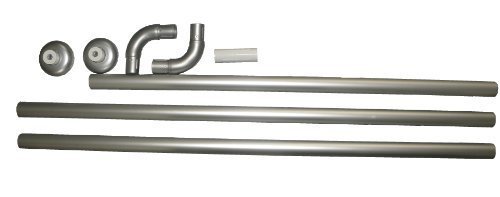 QUALITATIVE WINKELSTANGE DUSCHSTANGE SILBER MATT 3er DUSCHVORHANGSTANGE! CORNER SHOWER ROD!! von KS Handel 24