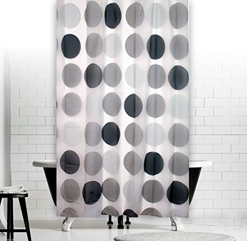 RETRO GRAU PEVA DUSCHVORHANG ANTHRAZIT KREISE 180x180 cm INKL. DUSCHVORHANGRINGE! RETRO GRAU PEVA DUSCHVORHANG ANTHRAZIT KREISE 180x180 cm INKL. DUSCHVORHANGRINGE! von Duschvorhang