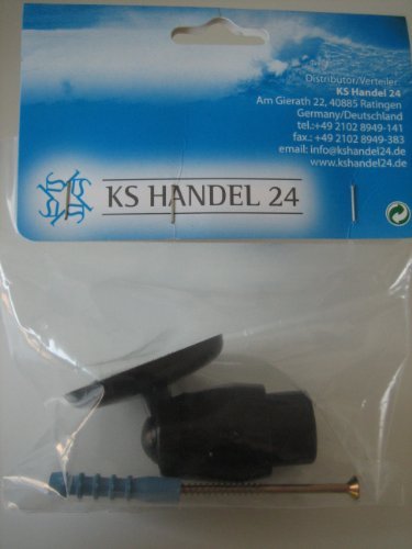 KS Handel 24 SCHRÄGWANDHALTER Ø27 mm DUSCHVORHANGSTANGE SCHRÄGWANDADAPTER WINKELSTANGE! Adapter for Corner Rod! (Schwarz) von KS Handel 24