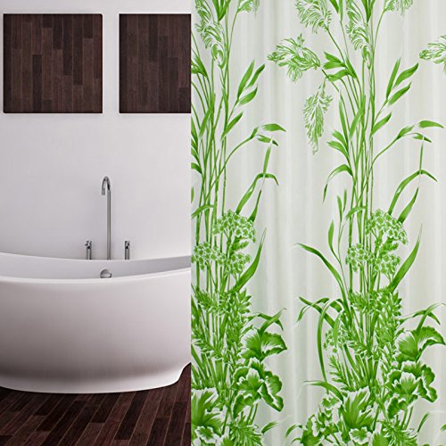 TEXTIL DUSCHVORHANG BLATTMUSTER WEISS GRÜN 120x200 CM INKL. DUSCHRINGE 120 x 200 cm EXTRA SCHMAL! SHOWER CURTAIN GREEN EXTRA SMALL! TEXTIL DUSCHVORHANG BLATTMUSTER WEISS GRÜN 120x200 CM INKL. DUSCHRINGE 120 x 200 cm EXTRA SCHMAL! SHOWER CURTAIN GREEN EXTRA SMALL! von Duschvorhang