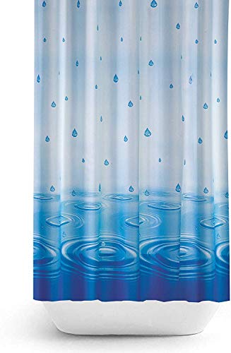 KS Handel 24 Textil DUSCHVORHANG Weiss BLAU Tropfen 120 x 200 cm INKL. Ringe 120x200! Shower Curtain Blue! KS Handel 24 Textil DUSCHVORHANG Weiss BLAU Tropfen 120 x 200 cm INKL. Ringe 120x200! Shower Curtain Blue! von KS Handel 24