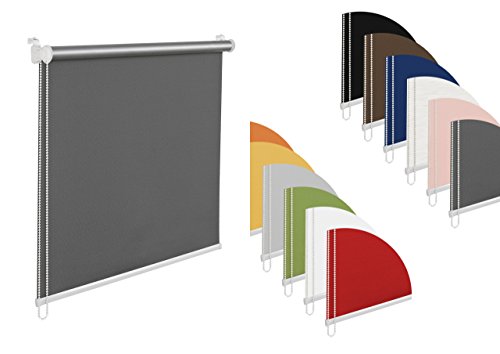 THERMOROLLO MIT THERMOBESCHICHTUNG 200 cm LÄNGE (Dunkelgrau, 100x200 cm) von KS Handel 24