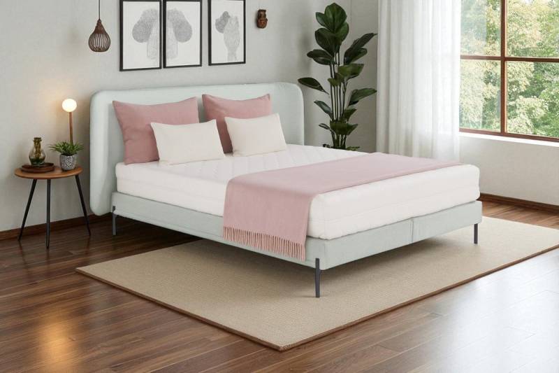 KS Home Concept Polsterbett 180x200cm SIERRA mit Bonell Matratze H3, Holzrahmen und Artico-Stoff (Bett + Matraze), Polsterbett min Matraze Härtegrad H3/H4 von KS Home Concept