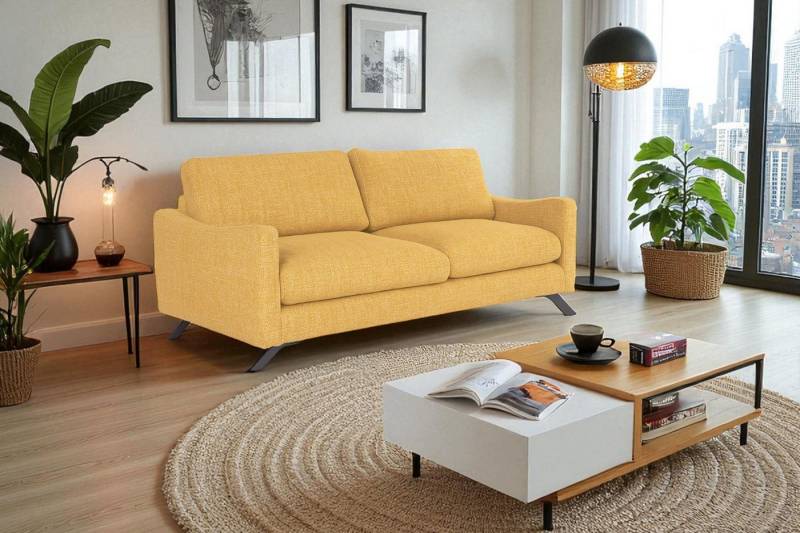 KS Home Concept Schlafsofa CLOUD – 3-Sitzer Sofa, 235x107x98 cm – Gelb von KS Home Concept