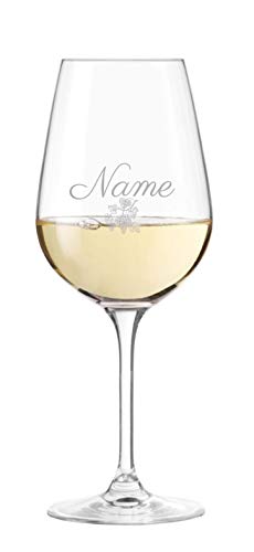 Leonardo Weinglas mit Weinrebe Motiv und Name oder Text - persönliche Gravur, Geschenkidee, Muttertag, Geburtstag von KS Laserdesign