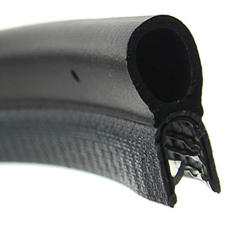 DO14 Dichtungsprofil von SMI-Kantenschutzprofi - Klemmprofil aus Weich-PVC - Klemmbereich 4-6 mm – Dichtschlauch obenliegend aus EPDM Moosgummi - einfache Montage, selbstklemmend ohne Kleber (3 m) von SMI