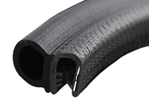 DS1 Dichtungsprofil von SMI-Kantenschutzprofi - Klemmbereich 1-4mm - mit seitlicher Dichtung aus EPDM Moosgummi - Klemmprofil aus weich PVC - einfache Montage, selbstklemmend ohne Kleber (1 m) von SMI