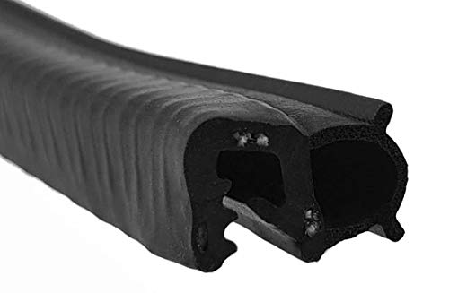 DS17 Dichtungsprofil von SMI-Kantenschutzprofi - Klemmbereich 1-2 mm - mit Dichtung seitlich aus EPDM Moosgummi - Dichtungsprofil - einfache Montage, selbstklemmend ohne Kleber (5 m) von SMI