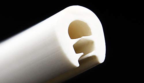 KS-TPE0-2,5W Kantenschutz aus Thermoplast (TPE) von SMI-Kantenschutzprofi - Klemmbereich 0,5-2,5 mm - Weiß - Klemmprofil - einfache Montage, selbstklemmend ohne Kleber (3 m) von SMI