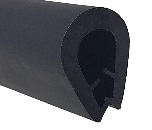 KS-TPE5-8S Kantenschutz aus Thermoplast (TPE) von SMI-Kantenschutzprofi - Klemmbereich 5,0-8,0 mm - Schwarz - Klemmprofil - einfache Montage, selbstklemmend ohne Kleber (20 m) von SMI