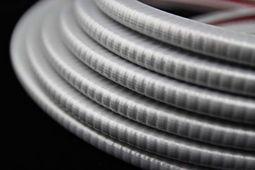 SMI-Kantenschutzprofil KS1-4SG für 1-4mm PVC mit Stahleinlage Silber selbstklemmend ohne Kleber - Kantenschutz, Kederprofil, Kantenprofil, Kantenschutzleiste für Autotüren, Bleche (10 m) von SMI