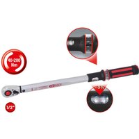 Kstools - ks Tools Ratschen-Drehmomentschlüssel 1/2' ERGOTORQUE®precision Ratschen-Drehmomentschlüssel, 40-200 Nm, rot von KSTOOLS