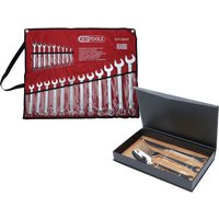 Ks Tools - Ringmaulschlüssel-Satz abgewinkelt 21tlg. 6 - 32 mm + gratis Besteck-Set 3tlg. von KS TOOLS