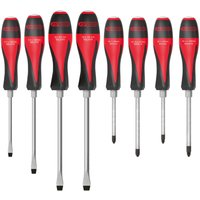 Set mit 8 ULTIMATEmax® Schraubendrehern, 5,5 bis 10 mm - PH1 - PH2 - PZ1 - PZ2 von KS TOOLS
