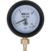 Manometer 1,0 - 15,0 bar inkl. Anschlussnippel und Schutzkappe von KS TOOLS
