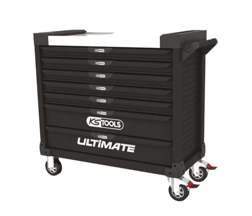 KS TOOLS Kstools 825.0007 Werkzeugwagen XL Ultimate – Schwarz – 7 Schubladen von KS Tools