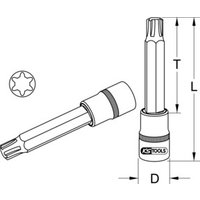 KS Tools 1/2" Bit-Stecknuss für RIBE-Schrauben von KS Tools