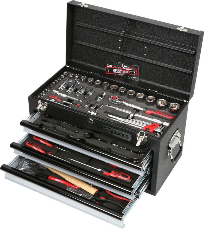 KS Tools 1/4"+1/2" CHROMEplus Universal-Werkzeug-Satz, 99-tlg - 918.0200 von KS-Tools
