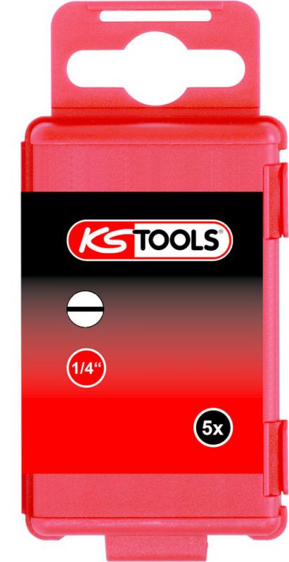 KS Tools 1/4" TORSIONpower Bit Schlitz, 75mm, 5mm, 5er Pack - 918.3361 von KS-Tools