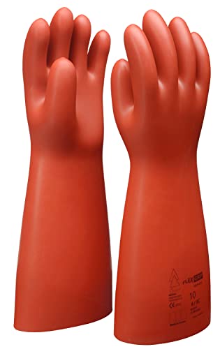 KS Tools 117.0072 Elektriker-Schutzhandschuh mit mechanischem Schutz | Größe 10 | Klasse 1 [7500 V] | rot von KS Tools
