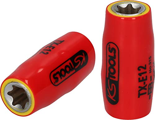 3/8" Torx-E-Stecknuss mit Schutzisolierung, E6 von KS Tools
