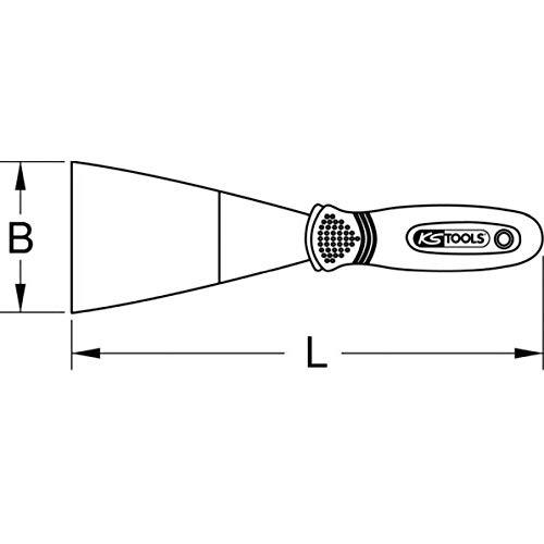 KS Tools 144.0624 Edelstahl Spachtel, 40mm, mit 2-Komponentengriff KS Tools 144.0624 Edelstahl Spachtel, 40mm, mit 2-Komponentengriff von KS Tools