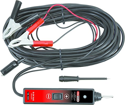 KS Tools 150.1655 Funktionsprüflampe 6-24V DC mit 25 Meter Kabel von KS Tools