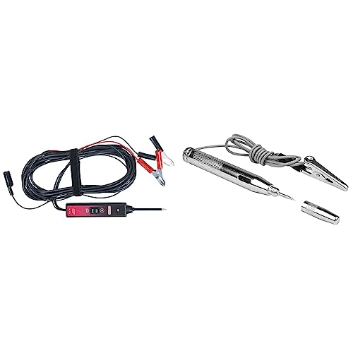 KS Tools 150.1670 Funktionsprüflampe 6-24V DC mit 5 Meter Kabel & EUFAB Spannungspruefer/Prueflampe 16491 1St. von KS Tools