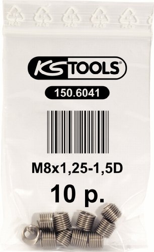 KS Tools 150.6041 Gewindeeinsatz M8x1,25, 10,8mm, 10er Pack KS Tools 150.6041 Gewindeeinsatz M8x1,25, 10,8mm, 10er Pack von KS Tools