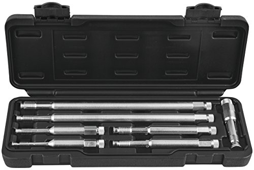 KS Tools 150.6500 Glühkerzen und Zündkerzen-Gewindeschneidwerkzeug-Satz, 7-tlg von KS Tools