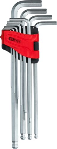 Kugelkopf-Innensechskant-Winkelstiftschlüssel-Satz, XL, 10-tlg Kugelkopf-Innensechskant-Winkelstiftschlüssel-Satz, XL, 10-tlg von KS Tools