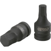 KS Tools 3/8" Kraft-Bit-Stecknuss für Innensechskant-Schrauben, kurz, 6 mm von KS Tools