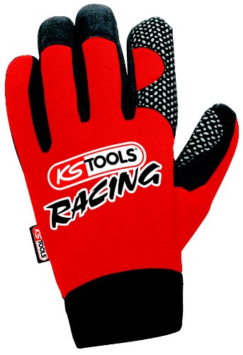 KS Tools 310.0350 Mechaniker-Handschuh, L, Rot-schwarz von KS Tools