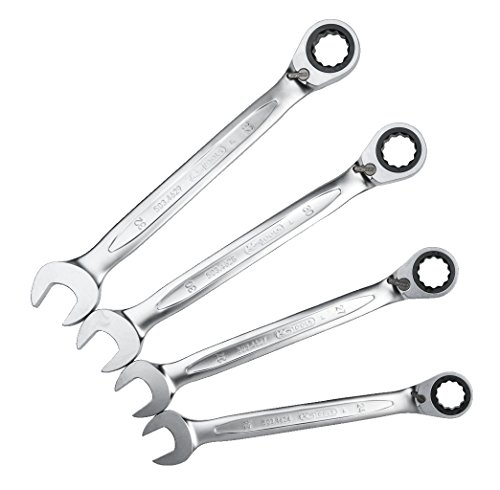 KS Tools 503.4601 GEARplus Ratschenringmaulschlüssel-Satz, umschaltbar, 4-tlg. von KS Tools
