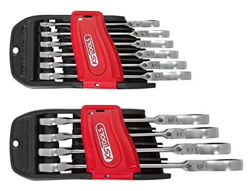 KS Tools GEARplus® Gelenk-Ratschenringmaulschlüssel, feststellbar von KS Tools