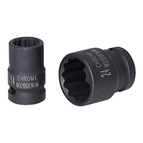 KS Tools 515.0928 1/2" 12-kant-Kraft-Stecknuss, kurz, 28 mm von KS Tools