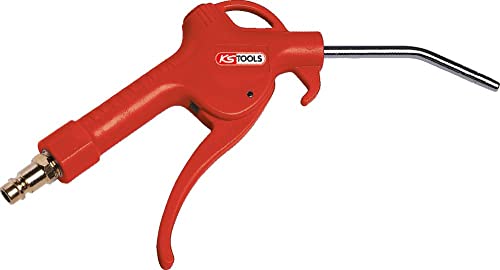 KS Tools Universal Druckluftpistole 515.1902 I 6,3 Bar, 90 dBA I Ausblaspistole mit 95mm Düse - 1/4" NPT I Luftdruckpistole mit Aufhängefunktion von KS Tools