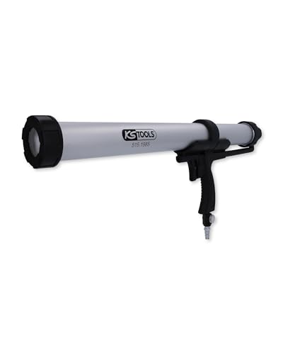 KS Tools Druckluft Kartuschenpistole 515.1975 600ml I Druckluft Kartuschenpresse mit stufenlos regulierbarerem Vorschub I Mit Sicherheitsüberdruckventil KS Tools Druckluft Kartuschenpistole 515.1975 600ml I Druckluft Kartuschenpresse mit stufenlos regulierbarerem Vorschub I Mit Sicherheitsüberdruckventil von KS Tools