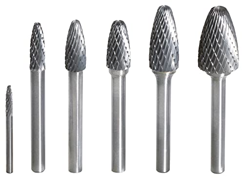 KS Tools 515.3265 HM Rundbogen-Frässtift Form F, 12mm, Farbe von KS Tools