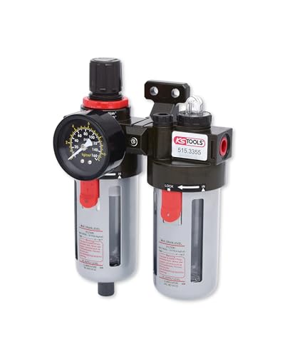 KS Tools Wartungseinheit Druckluft 1/4" 515.3355 0,5-12bar I Bestehend aus Druckminderer Druckluft, Filterdruckminderer, Nebelöler und Manometer I Für Wandmontage geeignet KS Tools Wartungseinheit Druckluft 1/4" 515.3355 0,5-12bar I Bestehend aus Druckminderer Druckluft, Filterdruckminderer, Nebelöler und Manometer I Für Wandmontage geeignet von KS Tools