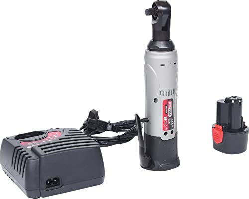 KS Tools 515.3505 3/8'' Akku-Umschaltknarre, 49Nm, 220 U/min 10,8V, mit 1 Akku und 1 Ladegerät von KS Tools