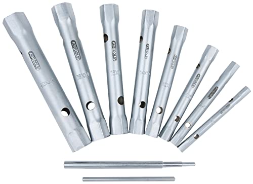KS Tools 518.0900 CLASSIC Rohrsteckschlüssel-Satz, 10-tlg., 6x7-20x22mm von KS Tools